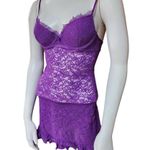 Victoria's Secret The Lacie Purple Ruffle Back Babydoll (S) Photo 2