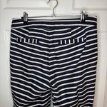 J.Crew  Factory Cotton Linen Sailor Nautical Stripe Pants Navy Blue White 6 Photo 5