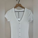 LNA x Revolve Chili Dress in White size Small New with tags Ribbed Photo 4