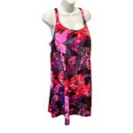 Alaskan Hardgear Women's Plus AKHG Lost Lake Swim Dress Sz 20W Purple Red Floral Photo 7