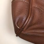 CHAPS Faux Leather Vegan Brown Silver-Colored Hardware Shoulder Tote Bag Photo 9