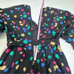 Lafayette 148  New York 100% Silk Black Doha Scattered Dot Print Wrap Dress Photo 11