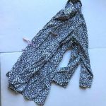 Victoria's Secret Sleepshirt Medium Leopard Print Cinched Waist Ties Fro… Photo 7
