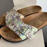 Birkenstock Birki’s Neon Tropical Coral Print Catalina Slide Sandals EU41/USW10 Photo 3