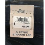 NWT G.H. Bass Blue Jeans Straight Leg 1115 rinse wash size 8 p Photo 5