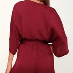 Lulus Lulu’s Ain't It Grand Wine Red Romper Photo 1