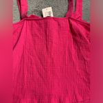 Evereve  Fuchsia Sammy gauze neck tank Top Photo 8