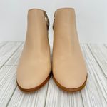 Gibson Latimer  slingback snakeskin cow leather block heel ankle boots tan black Photo 2