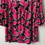 Venezia Womens Top 18/20 Party Cocktail Event Dressy Romantic Feminine Stretch Pink Photo 3