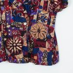 Norton Mcnaughton Vintage  Womens Button Front Blouse Blazer Size 14 Art To Wear Photo 2