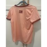 Nike  Dri FIT Team Peach Ringer T Shirt Womens Medium Athletic Top Photo 3
