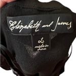 Elizabeth and James  Black Top With Genuine Leather Trim Photo 4