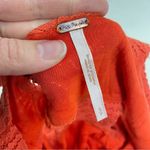 Free People  Orange Sleeveless Textured Mini Dress Womens S Beachy Summer Casual Photo 8
