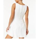 Teeze Me Dress Skater Midi White Sleeveless V-neck 7/8 Cocktail Party Grad Photo 1