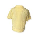 Quince  100% European Linen Short Sleeve Shirt Butter Yellow Lightweight Casual Photo 2