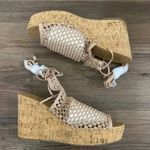 Wild Pair Blush Tie-Up Platform Wedges Photo 2