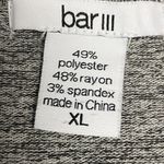 Bar III  Womens Sz XL Heather Gray Stretch Knit Sheath Cozy Bodycon Sleeveless Photo 1