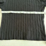 Women's DKNY Jeans Black Ribbed mock neck Sweater Petite Small Size undefined Photo 4