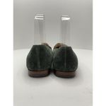 Max Mara Loafers Square Toe Suede Green Flats Women's Size 37 US 6.5 FLAW Photo 7