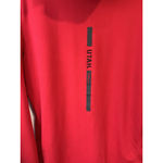 Colosseum Athletics Utah Utes Colosseum Hooded Pull Over Activewear Top Womens L Red Pocketed Sports Photo 10