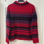 CHAPS  Southwestern Western Red Cowl Neck Soft‎ Cotton Blend Sweater Women's P/XL Photo 1