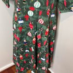 Collectif Suzanne Christmas Tree Swing Dress Size UK 18 Green Photo 7
