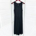 The Limited  Signature Drawstring Waist Midi‎ Sundress Black Medium Knit Photo 7