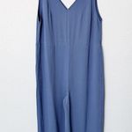 Everlane [] Dusty Blue Japanese GoWeave Essential Sleeveless Jumpsuit NWT Size 14 Photo 1