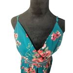 Trixxi  Clothing‎ Company Women XL Floral Green Mini Dress Feminine Casual Summer Photo 4