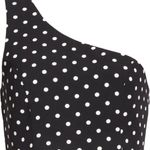 Cinq à Sept CINQ A Sept Maayan one shoulder top polka Dot size XL Photo 4