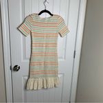 Tuckernuck Opening Ceremony smocked ruffle hem short‎ sleeves spring dress XS wedding guest Photo 5