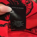 Anthropologie ANTHRO PETER SOM X MADE IN KIND RED BLACK FLORAL ROUND NECK ROMPER 0P Photo 7