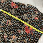 Coldwater Creek Vintage petite large button down blazer striped floral funky embroidery jacket Photo 9