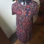 LuLaRoe  paisley Fall colored Carly hi-low dress Photo 2