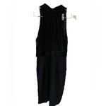 Evan Picone Springtime Stroll Layered Mini‎ Dress Black Size 6 Photo 2