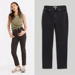 Madewell • The Curvy Perfect Vintage Jean slim tapered mom black Lunar Wash Photo 1