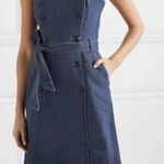 J.Crew NWOT  Button Down Double Breasted Belted Denim Trench Dress Pockets Size 4 Photo 0