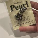 Freshwater Pearls Flower Stem Brooch Pin Silver Tone Philippines NWT Photo 1