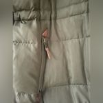 Ralph Lauren  Army Green Faux-Trim Hooded Puffer Coat, Pull Waist, Fur Hood;  L Photo 1