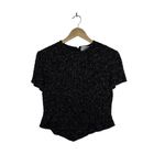 Papell Boutique VINTAGE  Evening Silk Beaded Top in Black Size M Photo 1