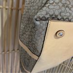 Coach Leather Trim Monogram Oversized Weekend Travel Shoulder Bag Photo 15