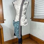 BOHO Paisley & Fringe Crossbody Tote Bag Blue Photo 5