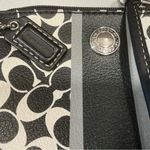 Coach  Chelsea heritage stripe wristlet in black and white signature canvas Photo 3