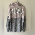 Victoria's Secret  PINK Varsity long sleeve Pullover Tee  Women's Camo Shine S Photo 1