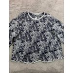 Solitaire NWOT  by Zarr Khasla Floral Lace Blouse 1X Embroidered‎ Boho Scalloped Photo 6