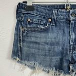 7 For All Mankind  A Pocket Micro Cut Off Jean Shorts Womens 28 Festival Denim Photo 1