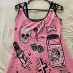 DRESSFO The Pink Witches Dress 2 double straps graphic slip dress βοΈππ§Ώ Size M Photo 6