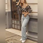 H&M  Blouse Top Cropped Bloggers Floral Print New with tags size XS Photo 1