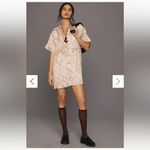 Anthropologie  Pilcro Short-Sleeve Silky Surf Shirt Dress Stripe Size XXS Photo 4