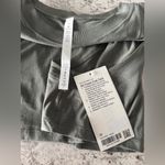 Lululemon NWT All Yours Crop Tank 10 Grey Sage Photo 1